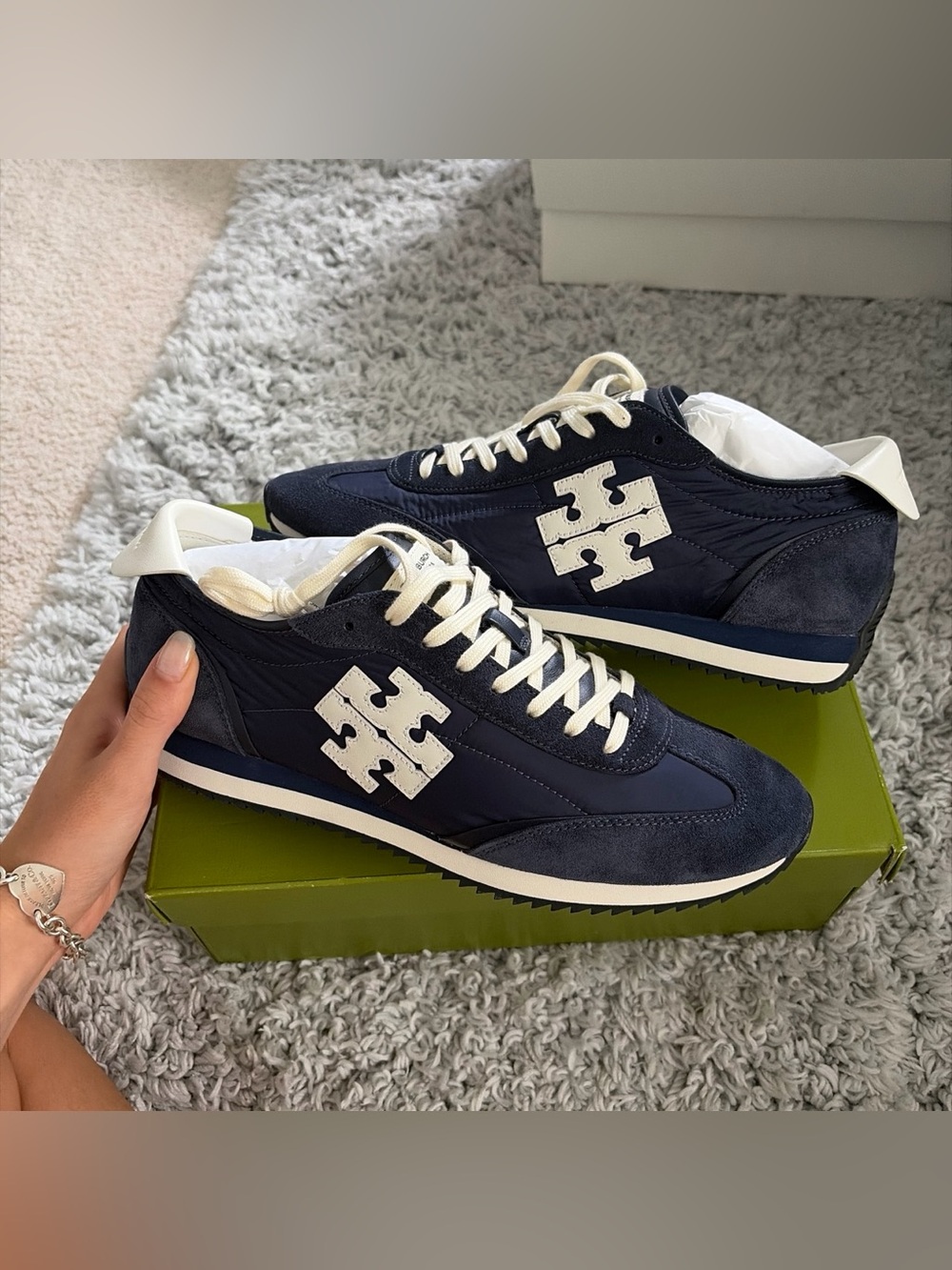 Tory Burch Women’s Navy Vintage 2.0 Sneakers